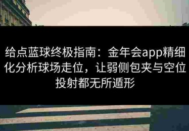 给点蓝球终极指南：金年会app精细化分析球场走位，让弱侧包夹与空位投射都无所遁形